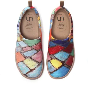 UIN Women's Slip Ons Art Painted Loafers Comfort Walking Canvas Flats Casual Travel Shoes Toledo Time Legacy (6)