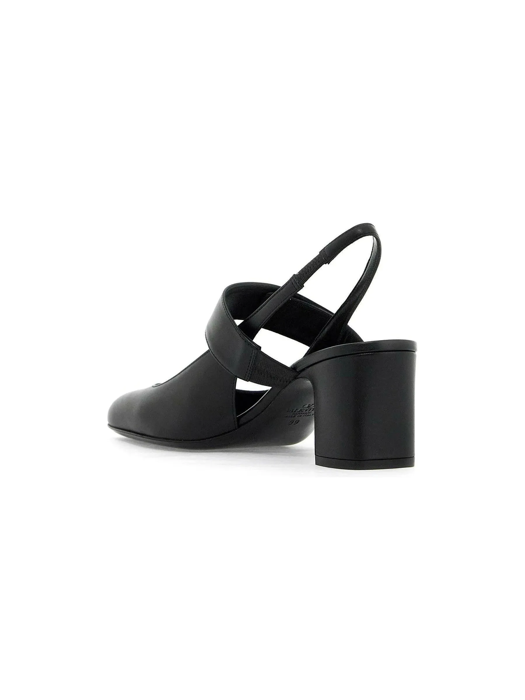 VLogo Locker Leather Mary-Jane Pumps