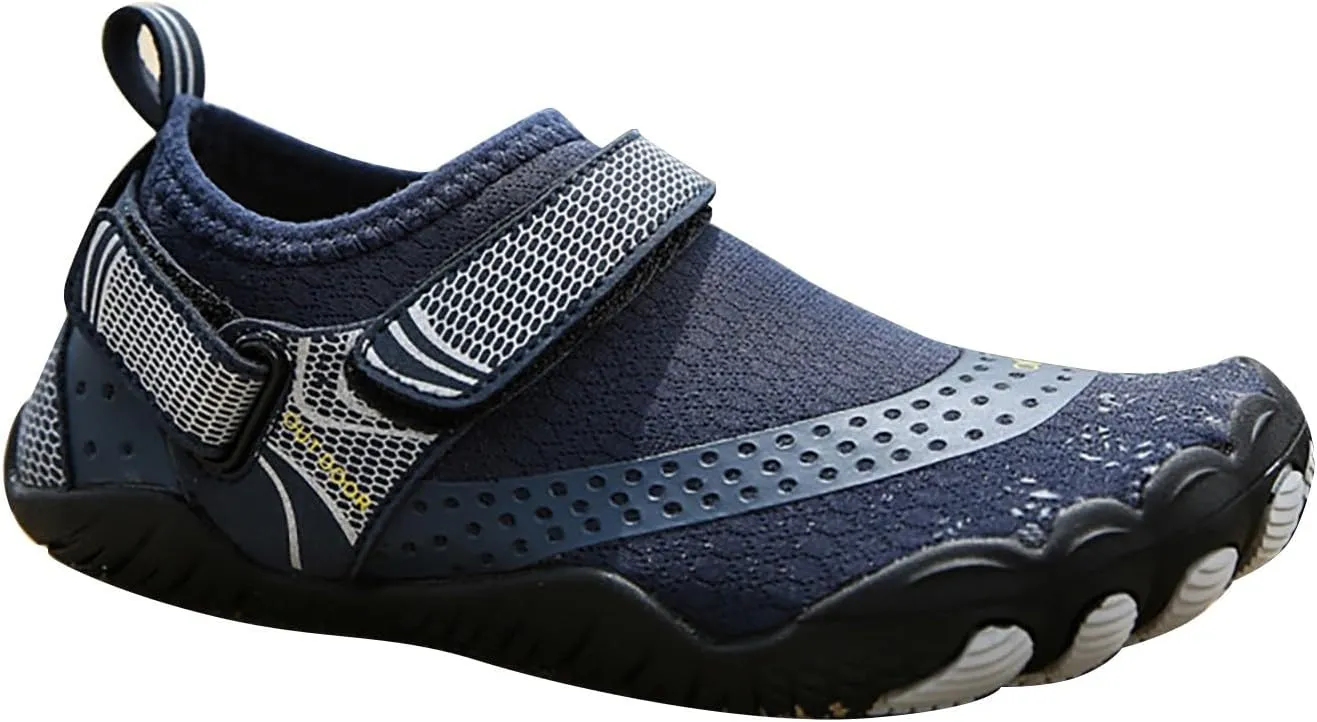 Water Shoes for Women Closed Toe Non Slip Womens Water Hiking Shoes Water Shoes Men Wide Width Quick Drying Sports Aqua Shoes for Pool Beach Surf Water Park Yoga