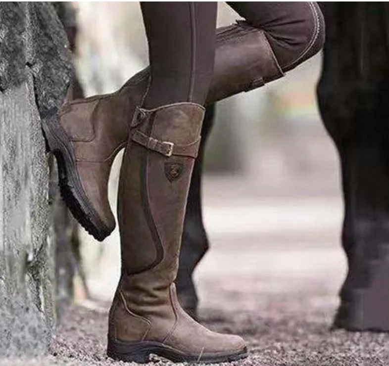 Waterproof & Durable Leather Long Boots