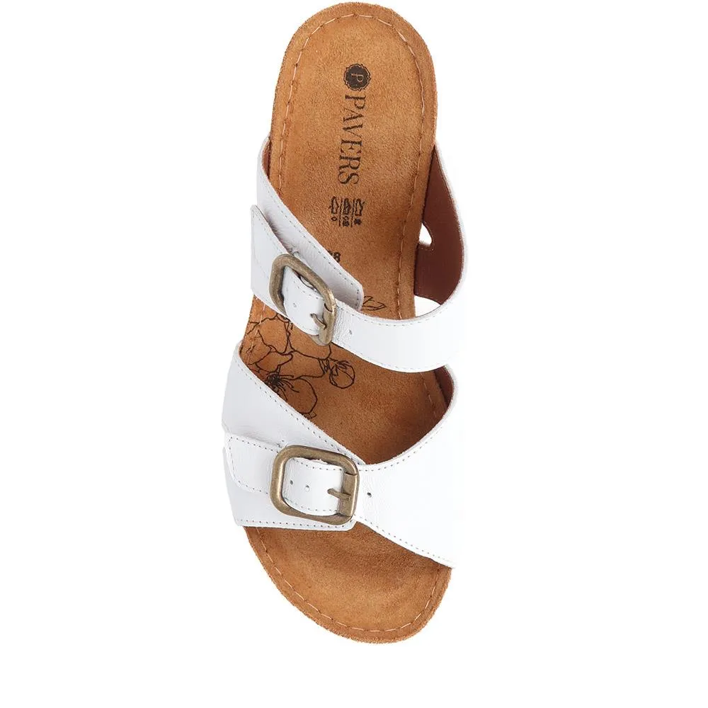 Wedge Heeled Mules  - MUYA39013 / 325 538