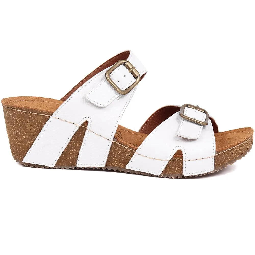 Wedge Heeled Mules  - MUYA39013 / 325 538