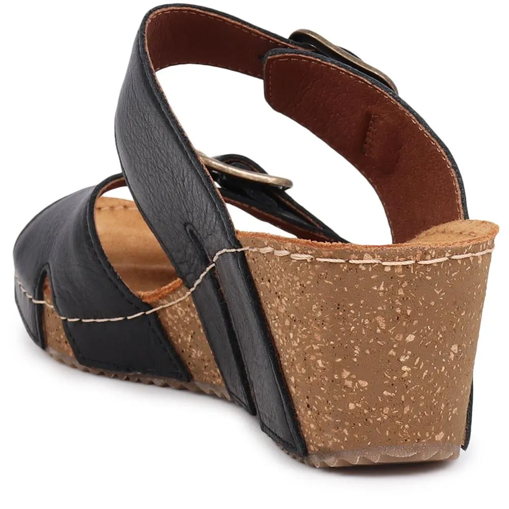 Wedge Heeled Mules  - MUYA39013 / 325 538