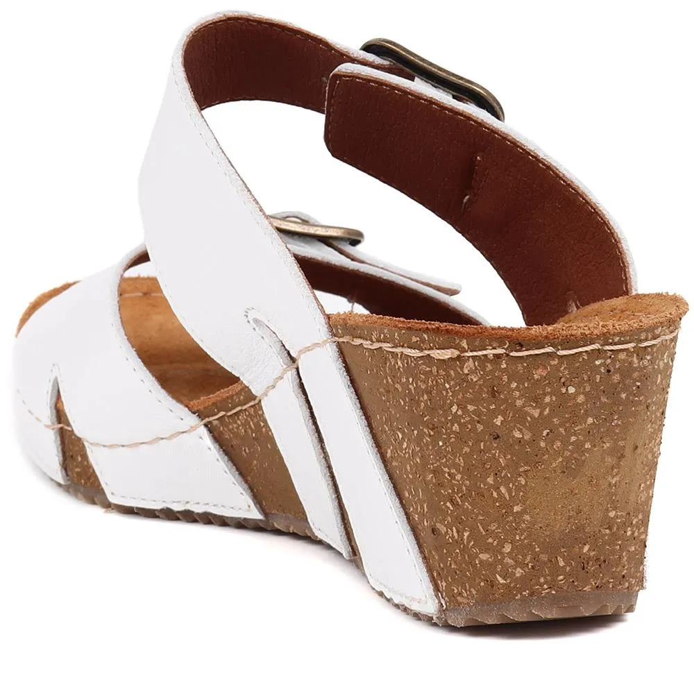 Wedge Heeled Mules  - MUYA39013 / 325 538