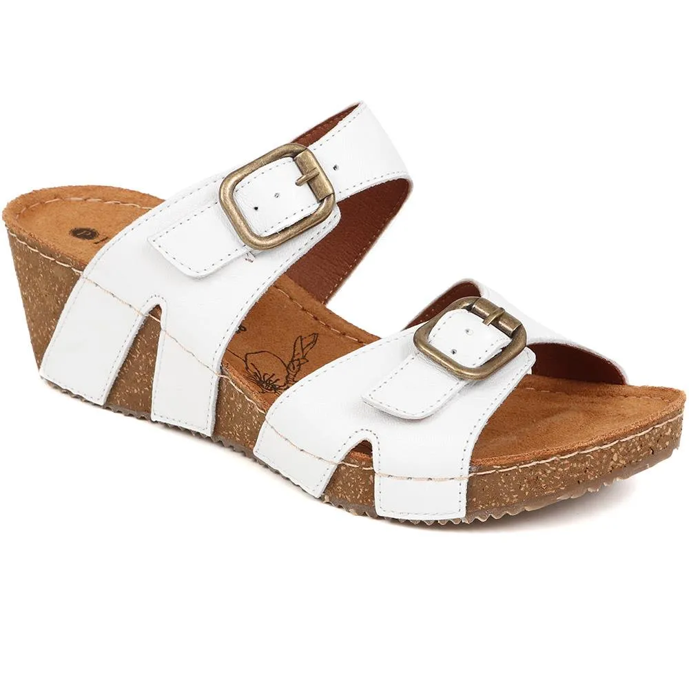 Wedge Heeled Mules  - MUYA39013 / 325 538
