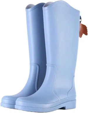 Women Rubber Rainboots Rain Boots Slip-On Rubber For Shoes Waterproof Non-Slip Wear-Resistant Water Boots