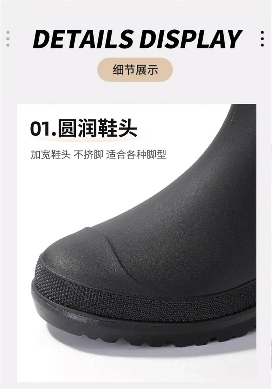 Women's Color Rain Boots Mid-Calf Rain Boots Waterproof And Non-Slip Outer Wear Gardening Work Shoes