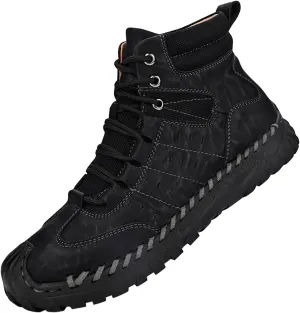 Work Boots for Men Composite Hiking Sneakers Boot with Comfort Working Shoes for Women Nonslip Mid Waterproof Outdoor Botas Lightweight Hike Grounded Footwear