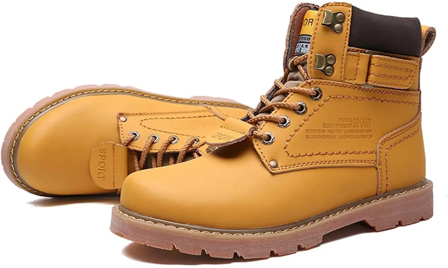 Work Boots for Men Waterproof Hiking Sneakers Ankle Booties Womens Safety Toe Shoes Slip On Platform Sneakers Indestructible Hike Grounded Footwear
